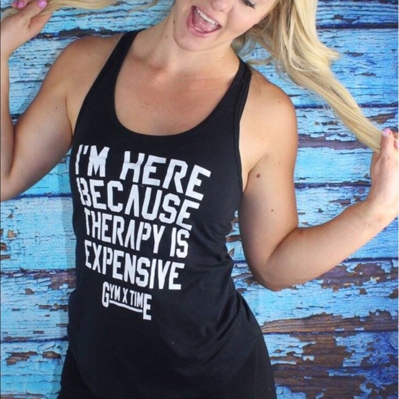 ♠️NEW♠️ "THERAPY" Tank by "GYMXTIME" - Picture 3 of 4